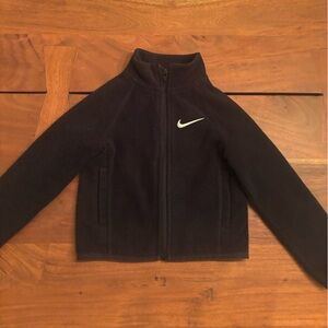 Nike Kids Jacket in Black with White Logo
